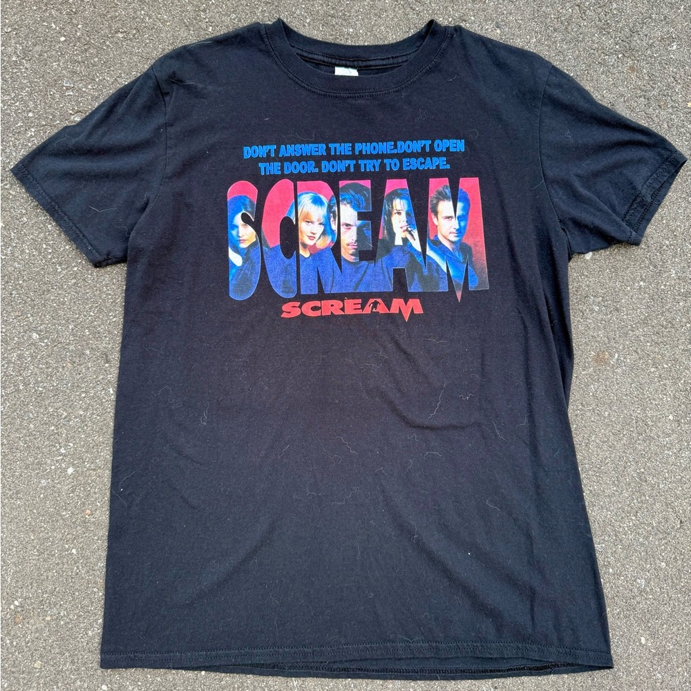 Unisex “Scream” Movie Promo Black Tee Shirt
